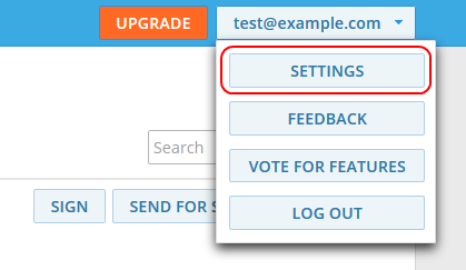 How to Find eSignature API Settings