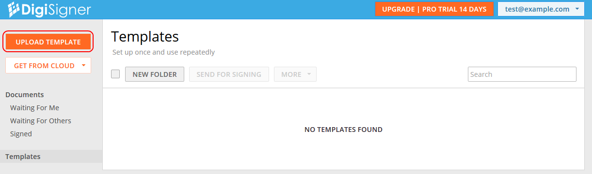 Empty Template List