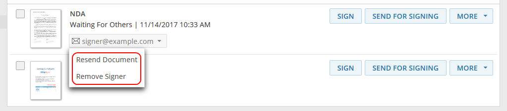 Invitation Actions