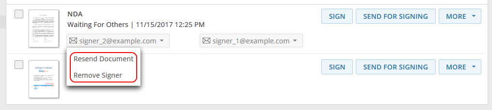 Invitation Actions