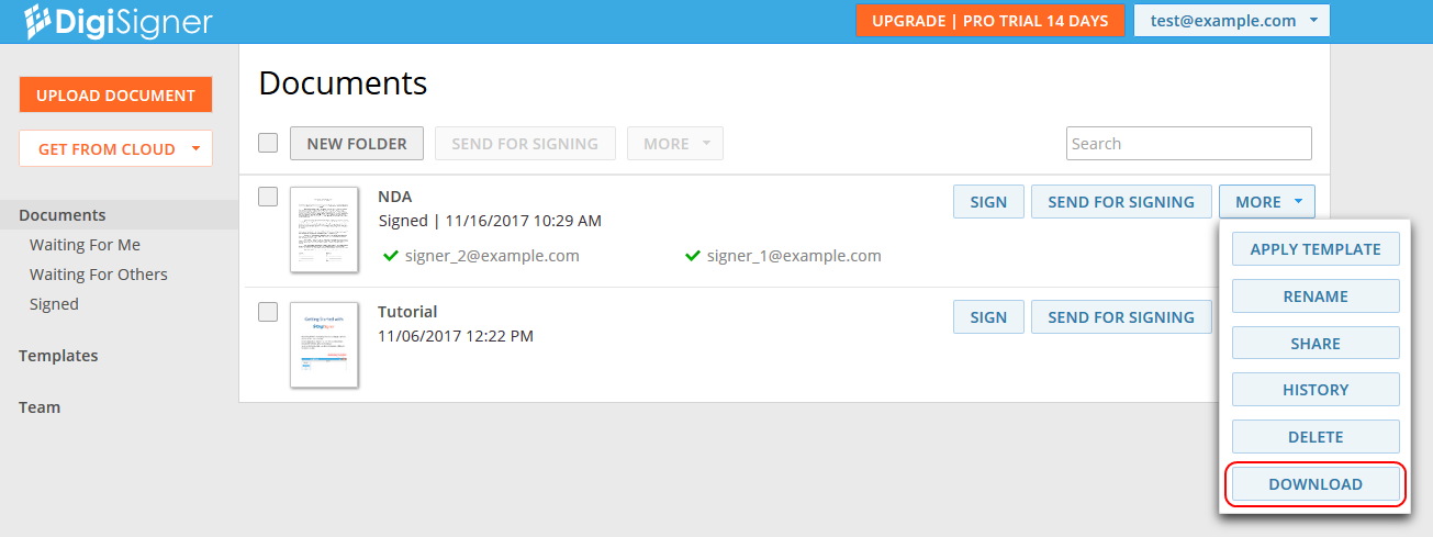 Download Button