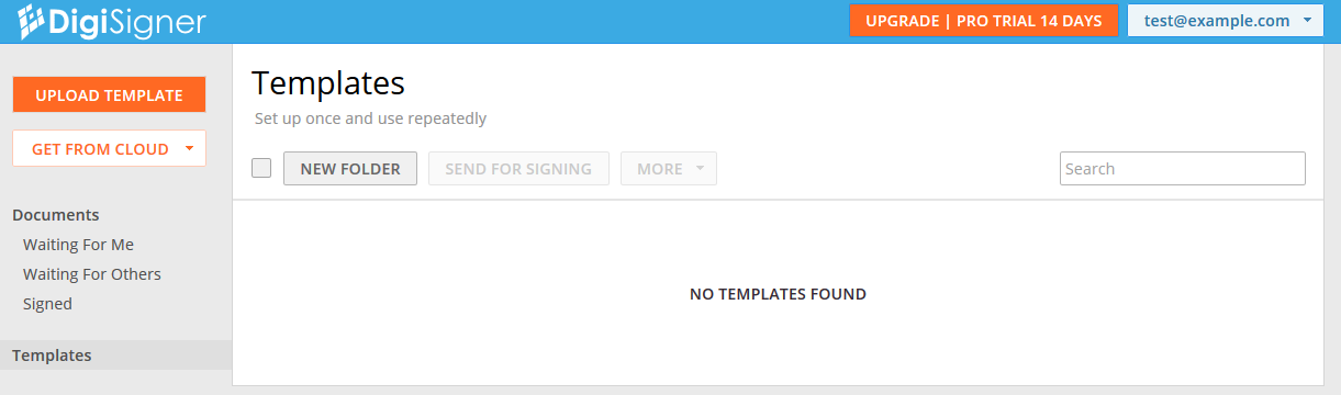 Empty Template List