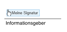 Unterschrift erstellen wo Sie möchten