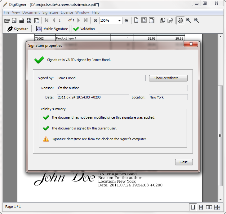 PDF viewer to digitally sign PDF documents