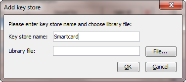 Add Smartcard Key Store