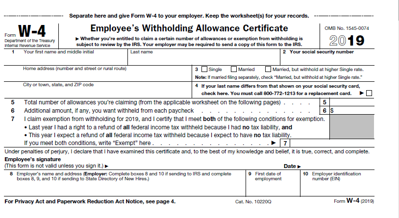 Fill and Sign w4 form with digisigner